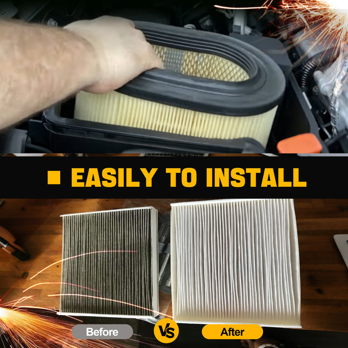 Trucktok 2017-2019 6.7L Ford Powerstroke Air & Cabin Air Filter Replaces FA1927/FP92