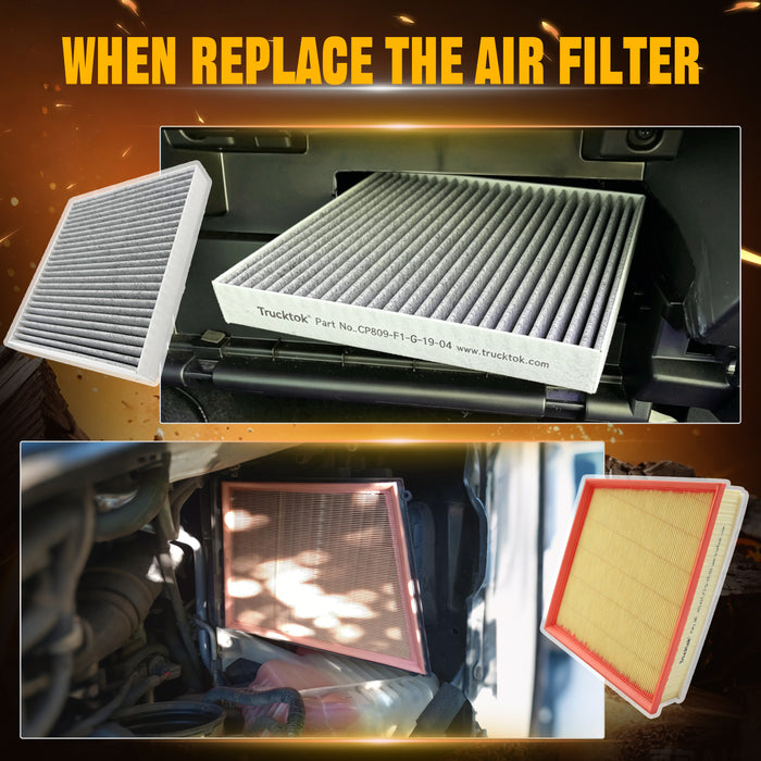 Trucktok 2014-2016 6.6L Silverado Sierra Duramax Air & Cabin Air Filter Replaces A3141C/23281440