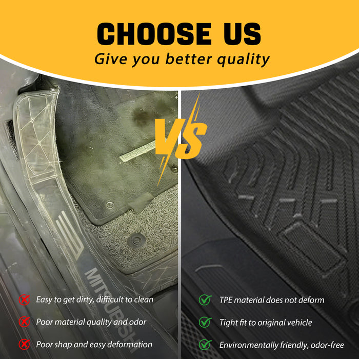 Trucktok 1999-2007 Ford F250 F350 F450 SuperCab All-Weather TPE Floor Mats