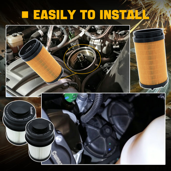 Trucktok 2025-2026 6.7L Ram Dual Fuel Filter & Oil Filter Replaces 68677800AA/68677810AA
