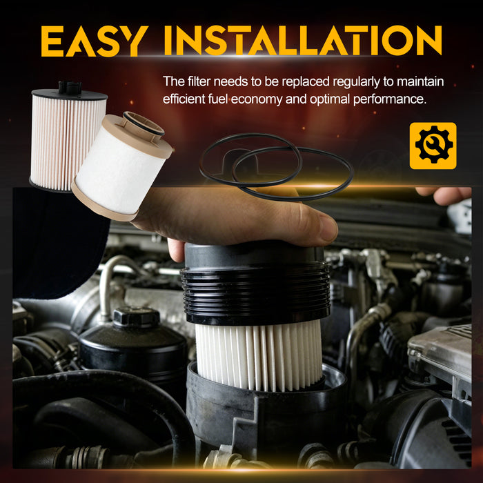 The Diesel Fuel Filter is very easy to install.