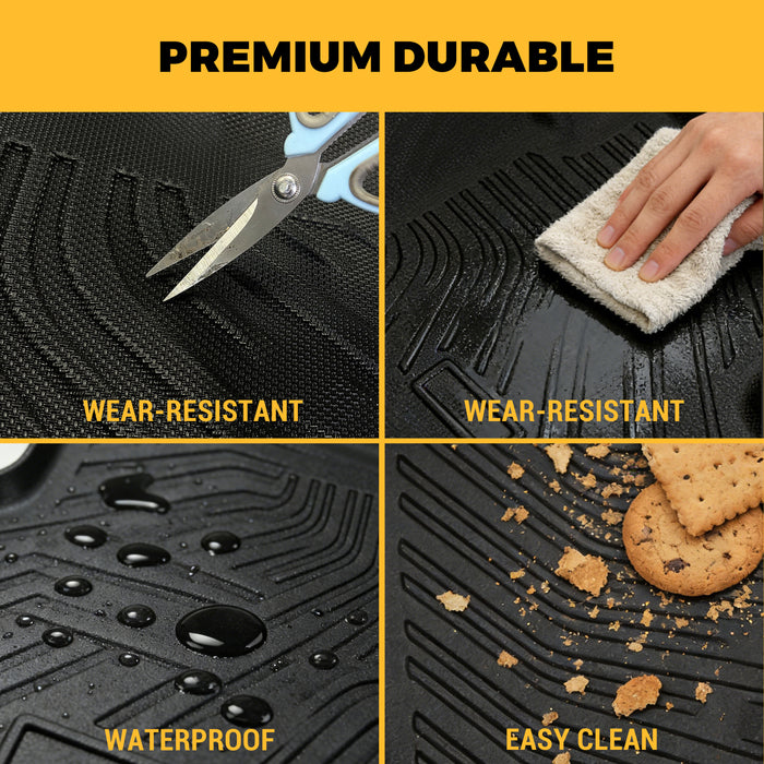 Trucktok 2025-2026 Dodge Ram 1500 Quad Cab All-Weather TPE Floor Mats