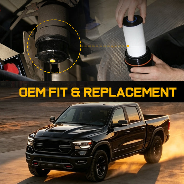 Trucktok 2014-2019 3.0L Ram 1500 Ecodiesel Fuel/Water Separator Filter Replaces 68235275AB
