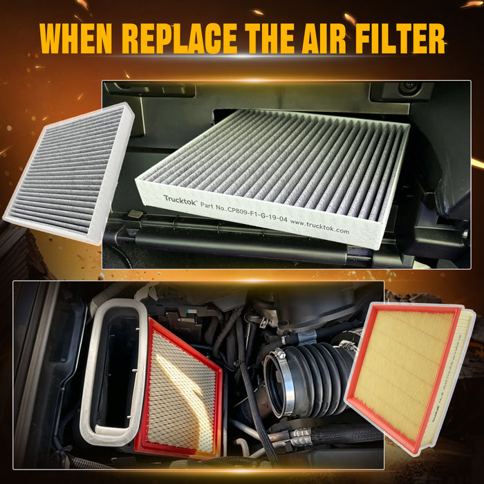 Trucktok 2017-2019 6.6L Silverado Sierra Duramax Air & Cabin Air Filter Replaces A3231C/23281440