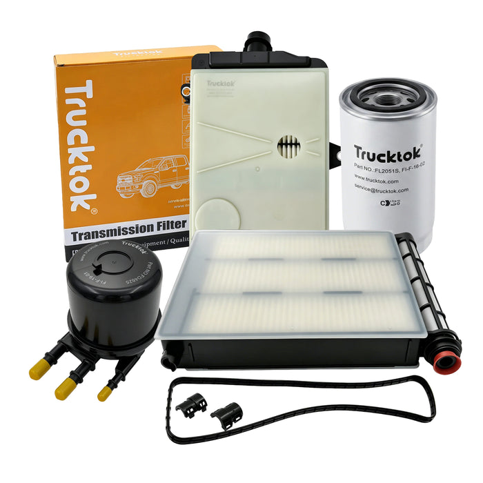 Trucktok 2017-2025 6.7L Powerstroke Fuel, Oil, Air, Cabin & Transmission Filters Maintenance Kit