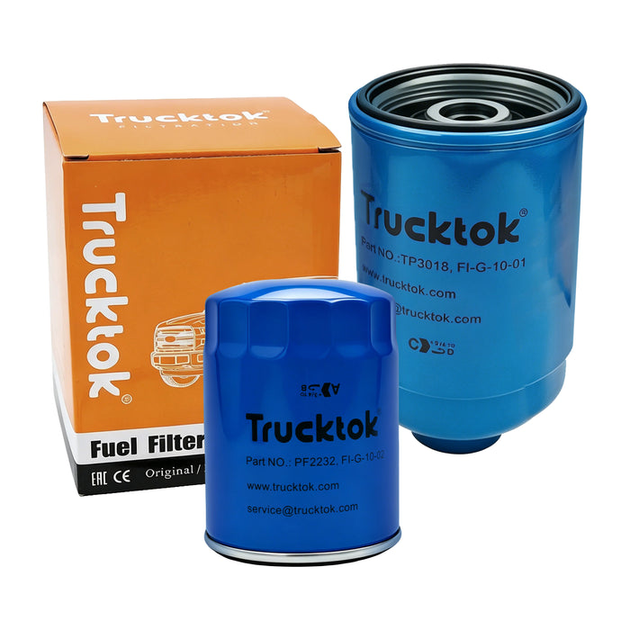 TruckTok 2007-2016 6.6L Silverado Sierra Duramax Fuel Oil, Air & Cabin Filters Maintenance Kit
