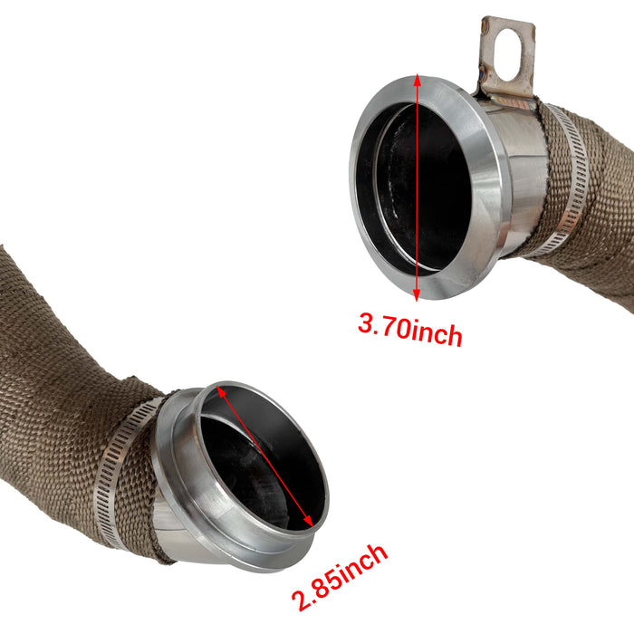 TruckTok 2004.5-2010 6.6L Chevy GMC Duramax Passenger Side Up-Pipe & 3" Downpipe Exhaust