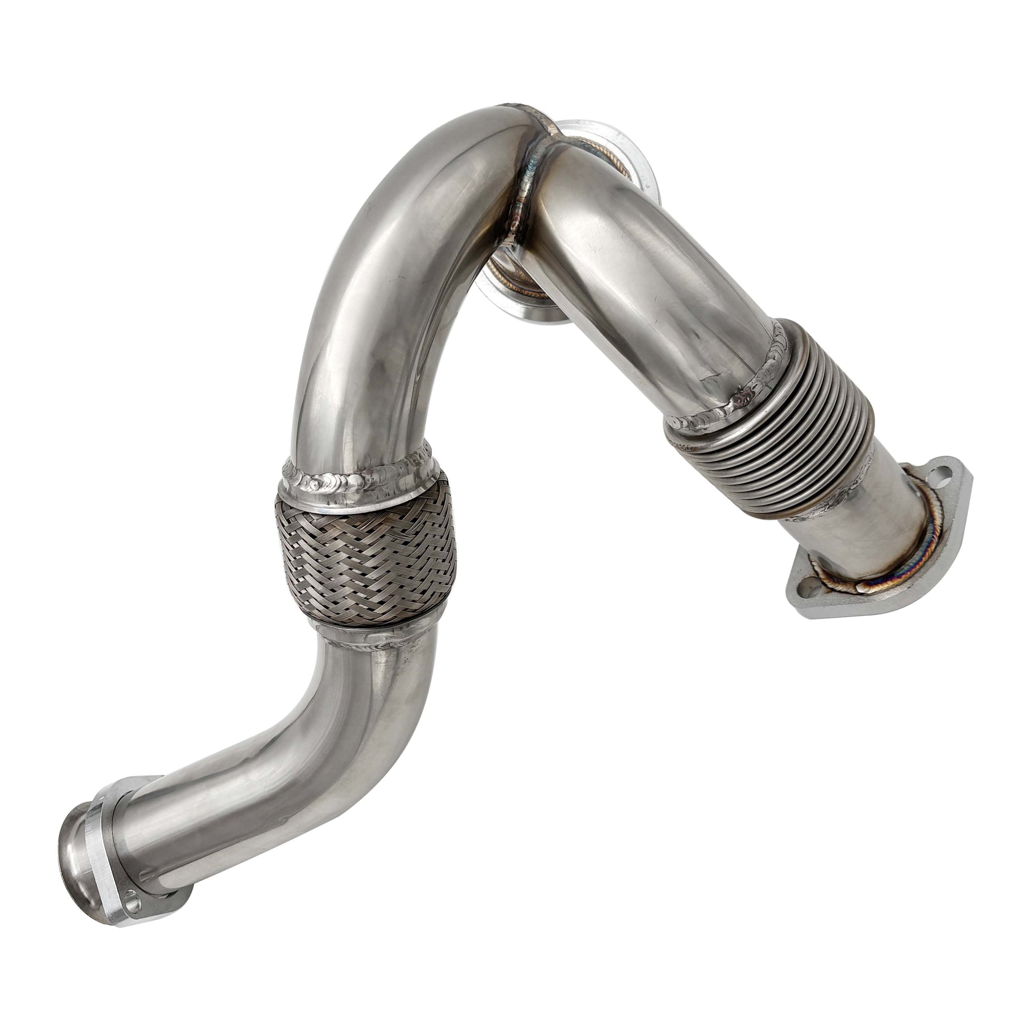TruckTok 2003-2007 6.0L Ford F250 F350 F450 Powerstroke Diesel Heavy Duty Polished Exhaust Up-Pipe Y-Pipe