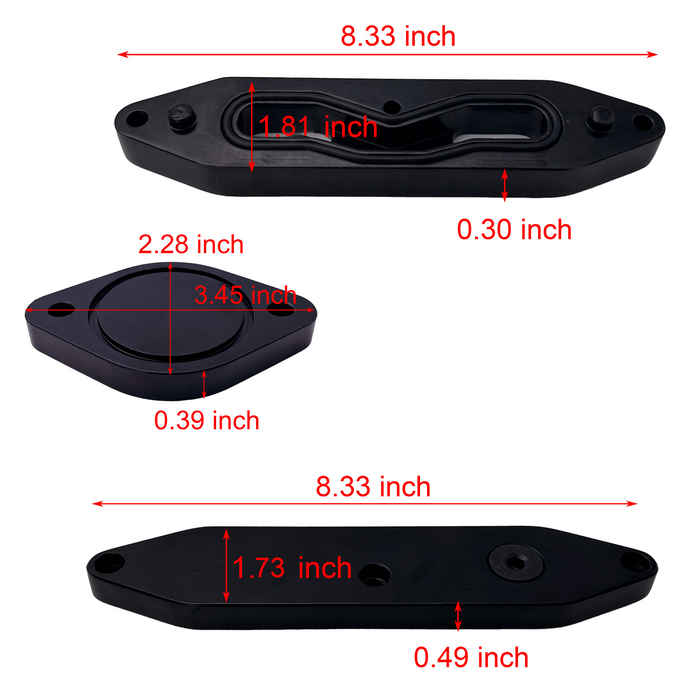 TruckTok 2011-2023 6.7L Ford 4" Cat & DPF Delete Pipe Exhaust & EGR Cooler Delete Kit