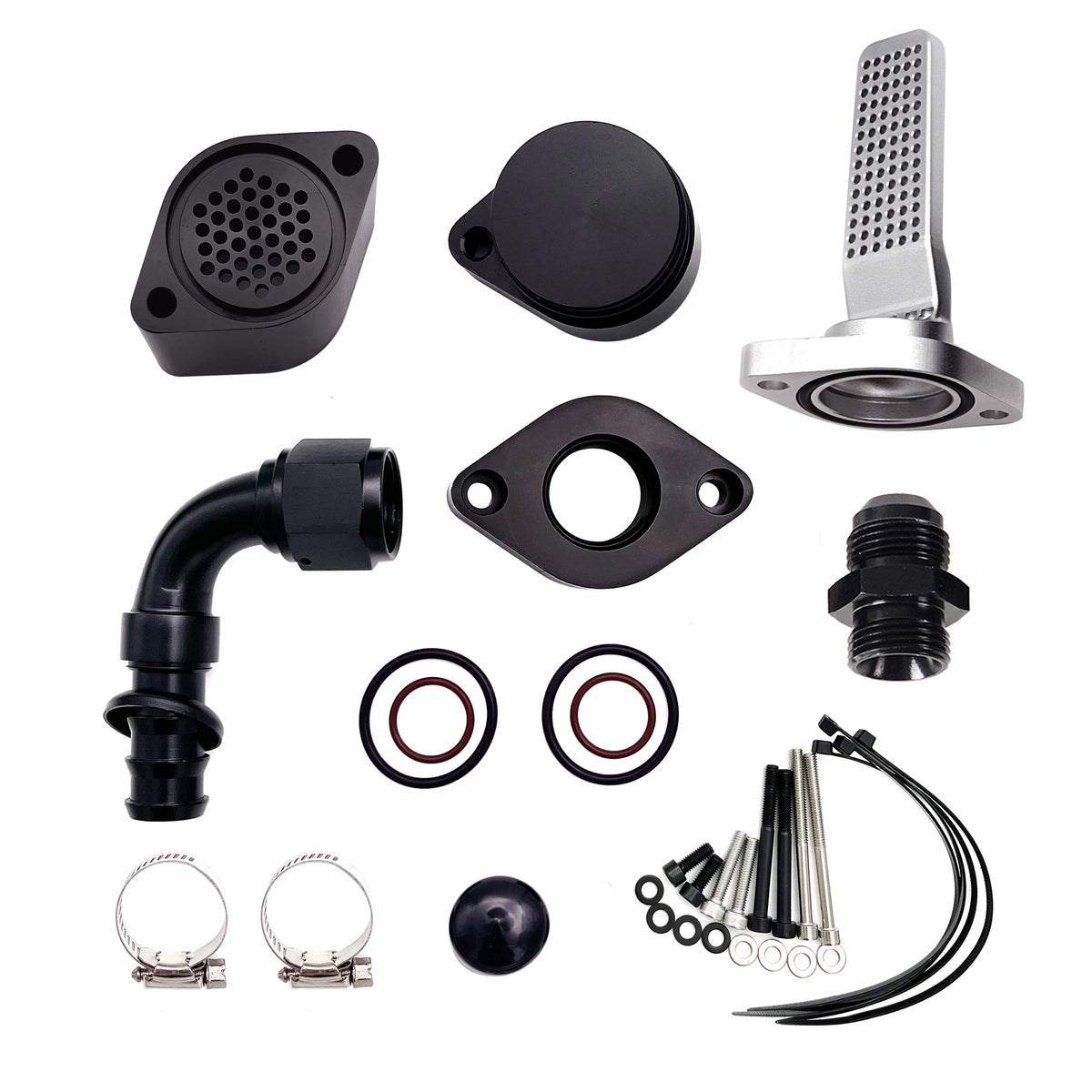 Engine Pipe Reroute 2011-2023 6.7L Powerstroke CCV PCV Reroute Engine Ventilation Kit ...