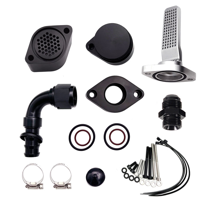 thumbnail image 2 of Engine CCV/PCV Replacement Kit For Ford 6.7L Powerstroke 2011-2020 – Black, 6 Ft Silicone Hose 2 of 5