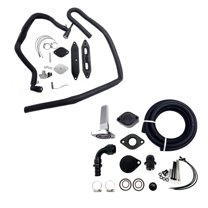 TruckTok 2011-2019 6.7L Powerstroke 5" Dp-Back pipe & CCV Reroute EGR cooler Delete Kit