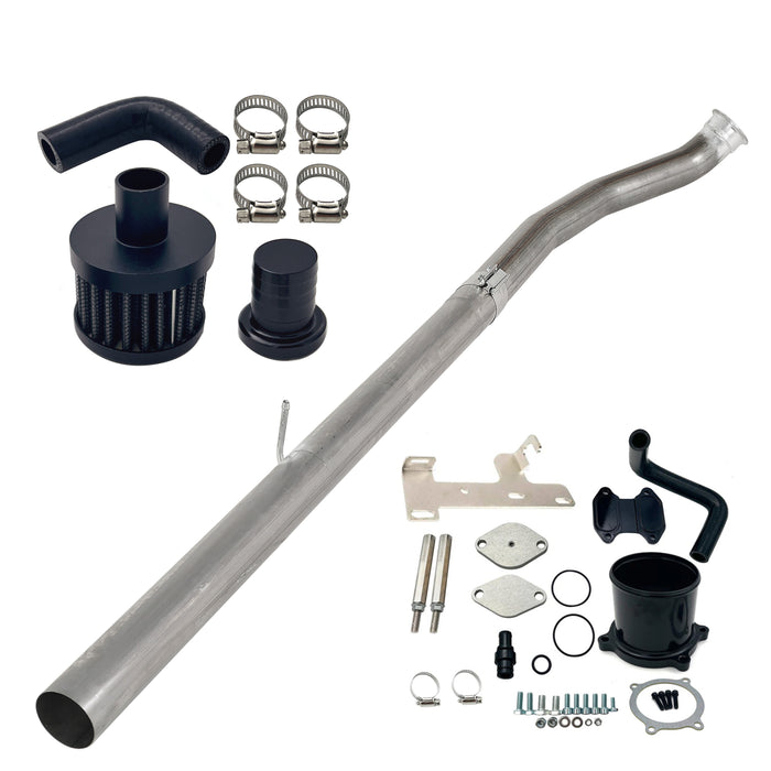 The 2010-2012 6.7L Ram Cummins 4" DPF Delete Pipe & EGR cooler Delete Kit