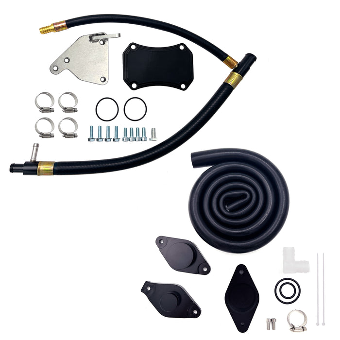 The 2011-2016 6.6L Duramax LML CCV PCV ReRoute & EGR Cooler Delete Kit