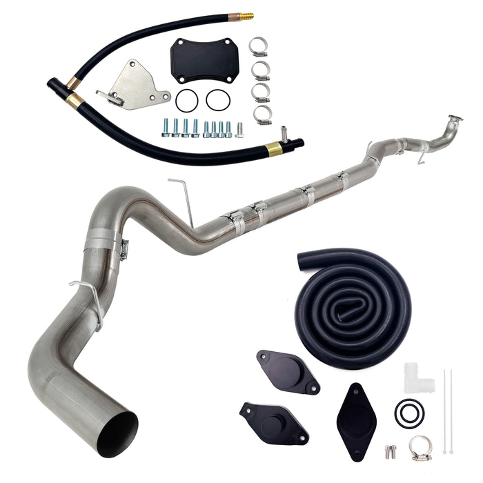 The 2015.5-2016 6.6L Duramax LML 5" DP-Back DPF delete Pipe/EGR/CCV Delete Kit
