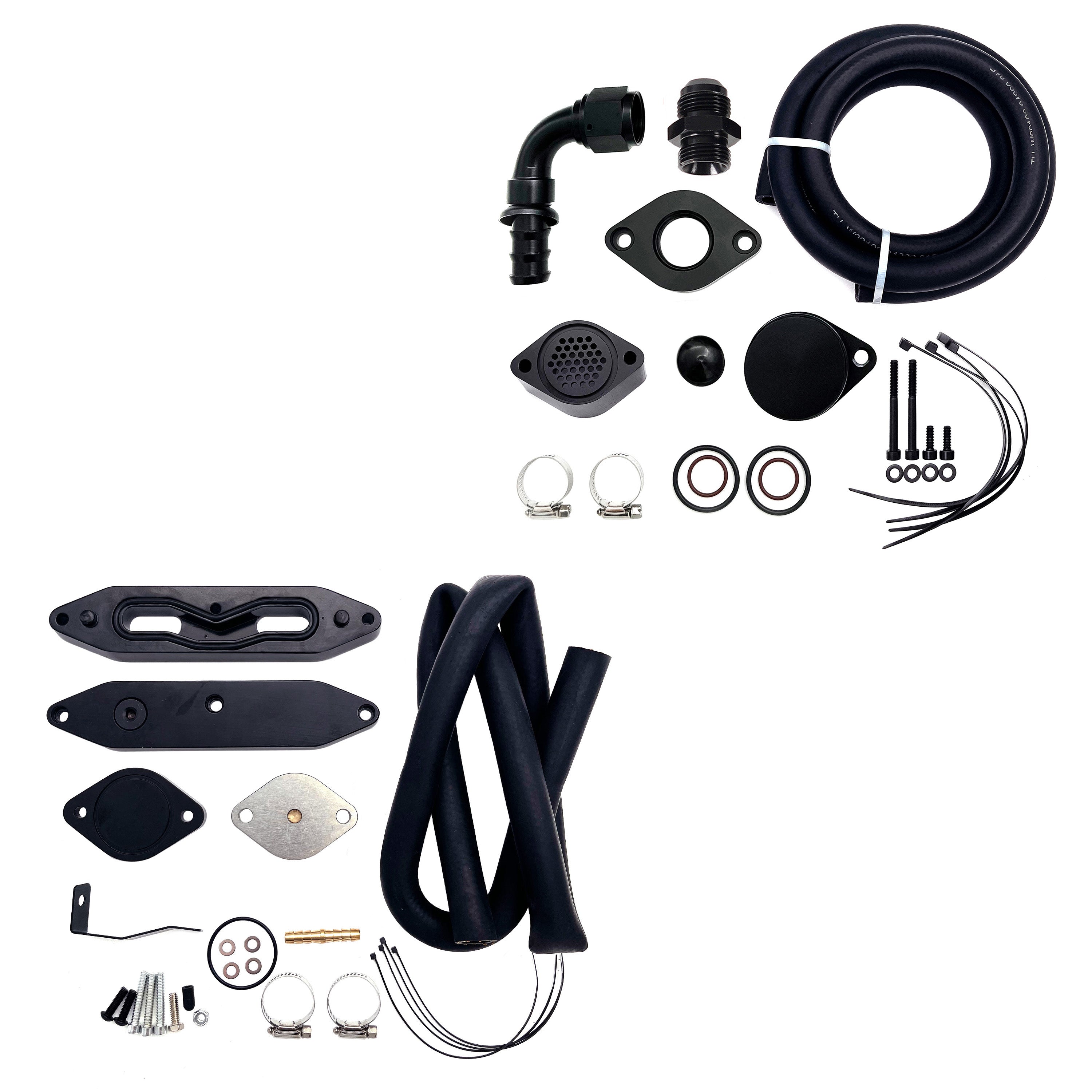 TruckTok 2011-2023 6.7L Ford Powerstroke CCV Reroute Ventilation EGR Delete Kit