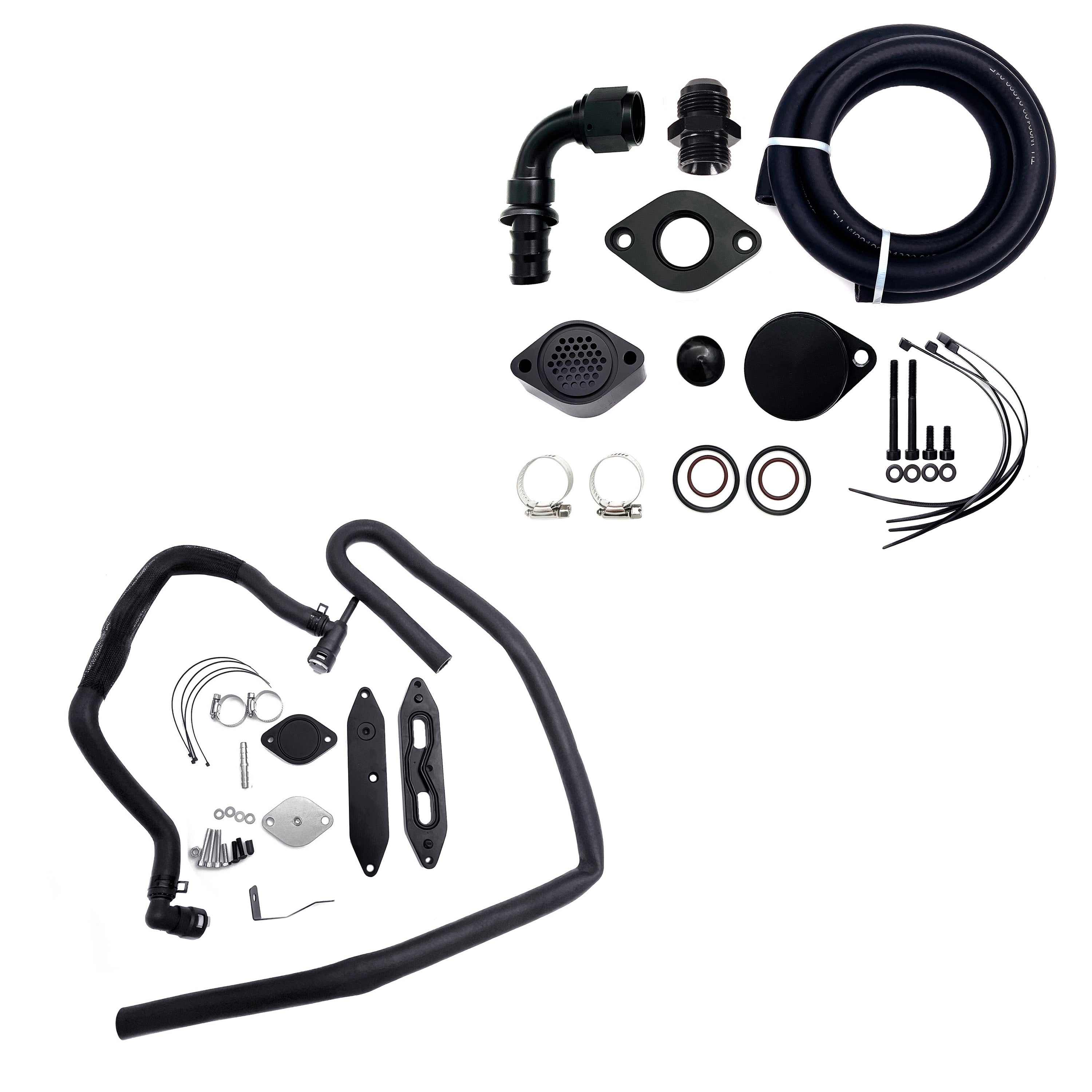 TruckTok 2011-2023 6.7L Ford Powerstroke CCV Reroute Ventilation EGR Delete Kit