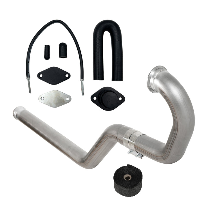 TruckTok 2020-2022 3.0L LM2 Duramax 3" Turbo Back DPF Delete Pipe & EGR Delete kit