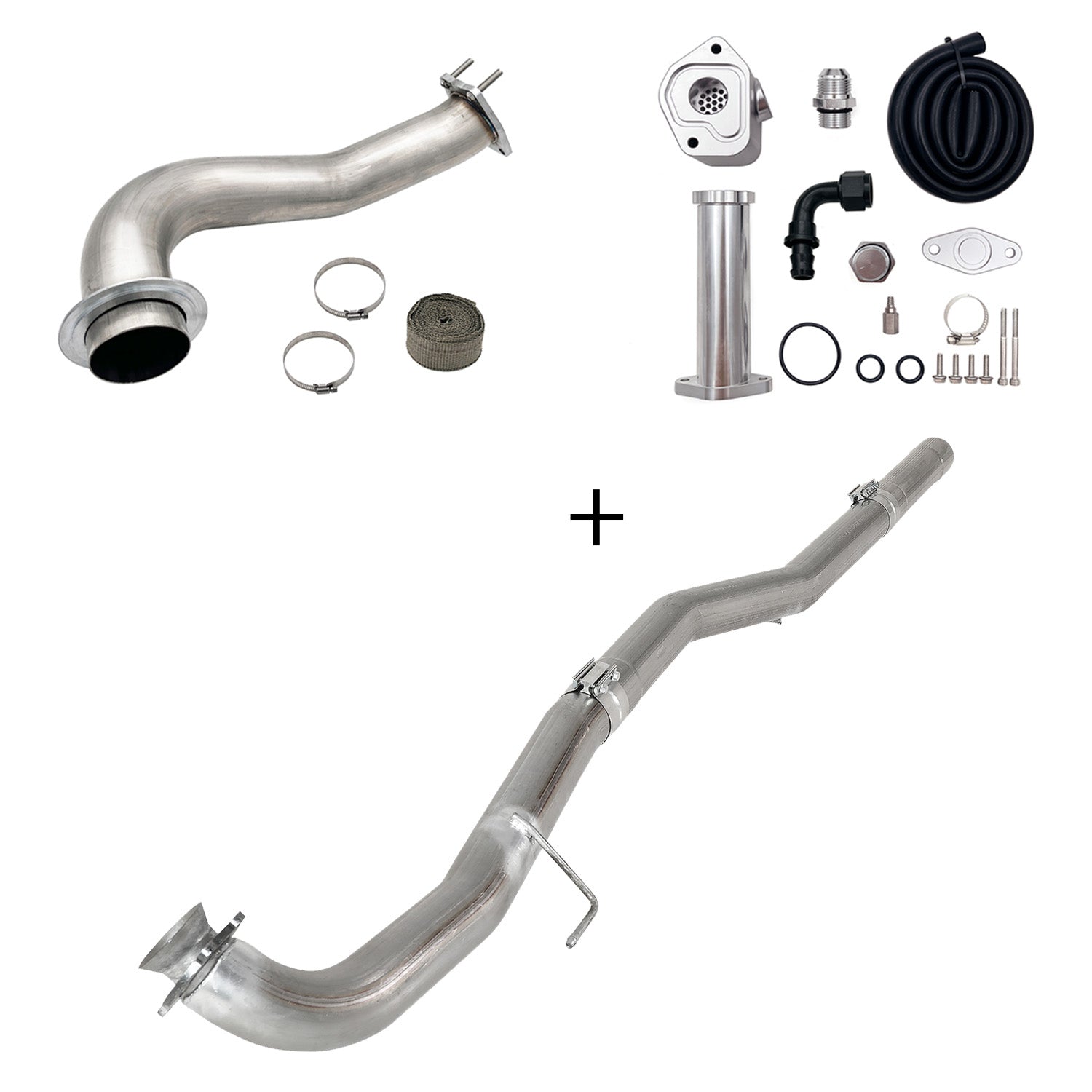 TruckTok 2017-2023 6.6L Duramax L5P DPF/CCV/EGR Delete & Downpipe w/Can Bus kit