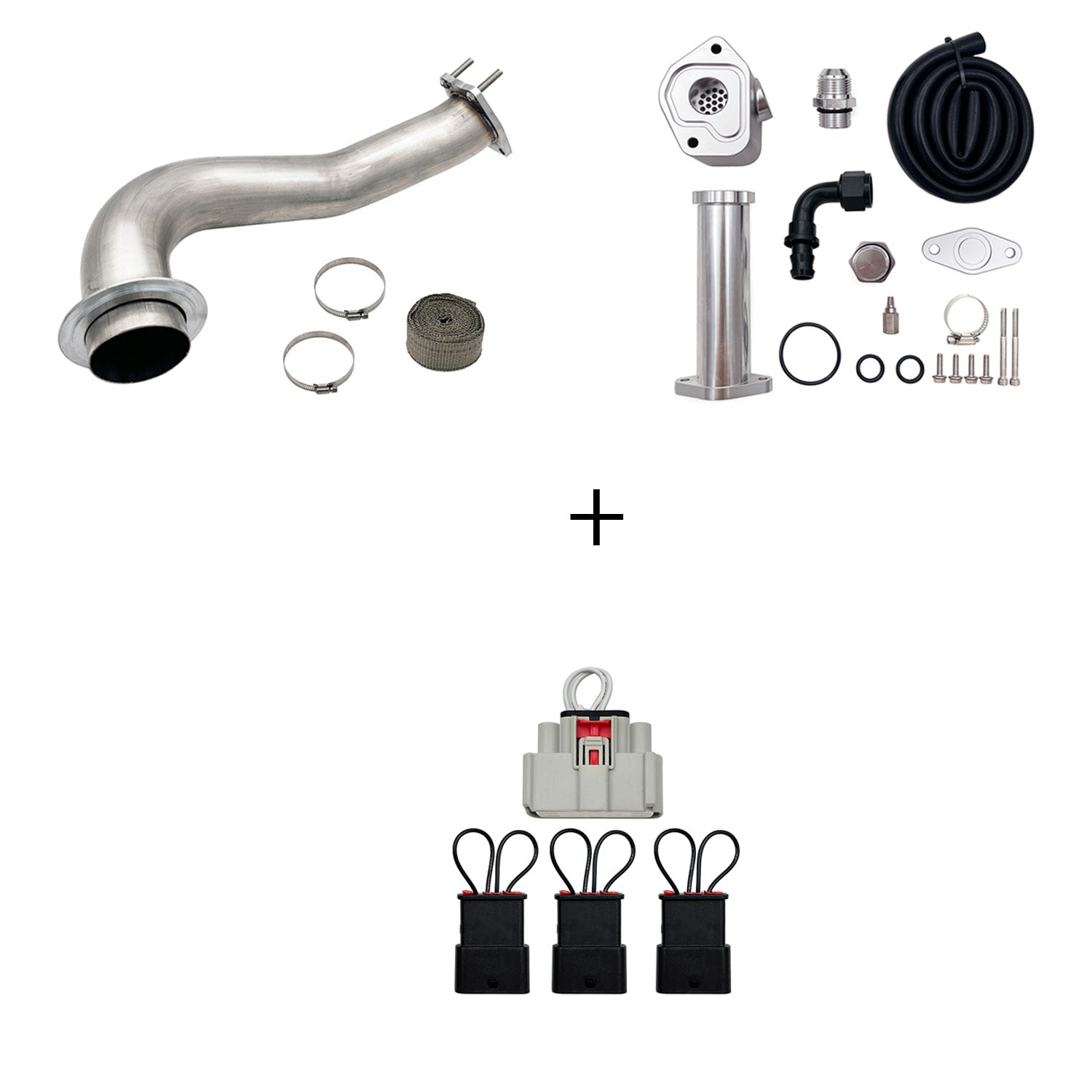 TruckTok 2017-2023 6.6L Duramax L5P DPF/CCV/EGR Delete & Downpipe w/Can Bus kit