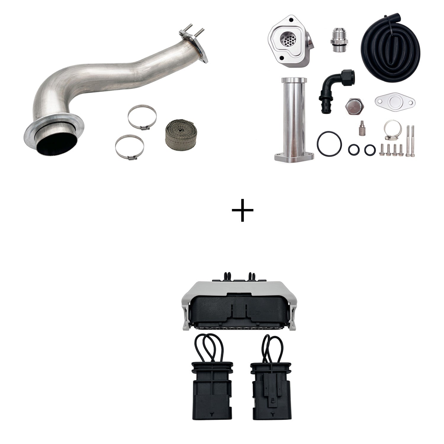 TruckTok 2017-2023 6.6L Duramax L5P DPF/CCV/EGR Delete & Downpipe w/Can Bus kit