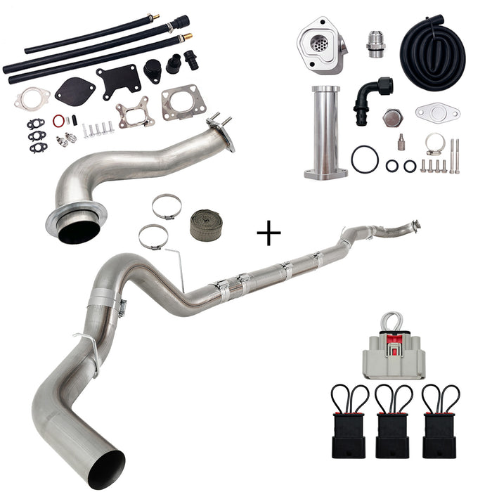 The 2017-2023 6.6L Duramax L5P DPF/CCV/EGR Delete & Downpipe w/Can Bus kit