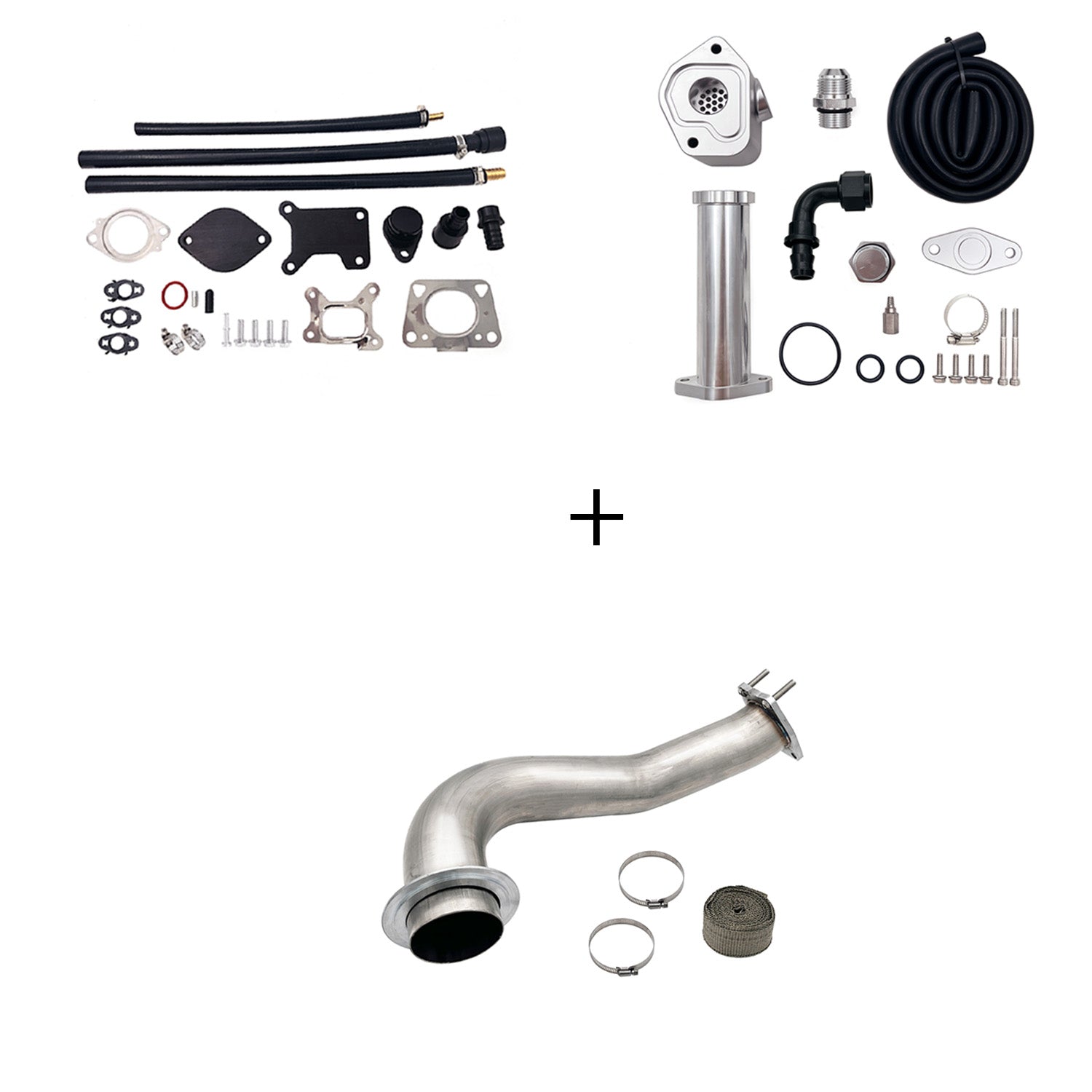 TruckTok 2017-2023 6.6L Duramax L5P DPF/CCV/EGR Delete & Downpipe w/Can Bus kit