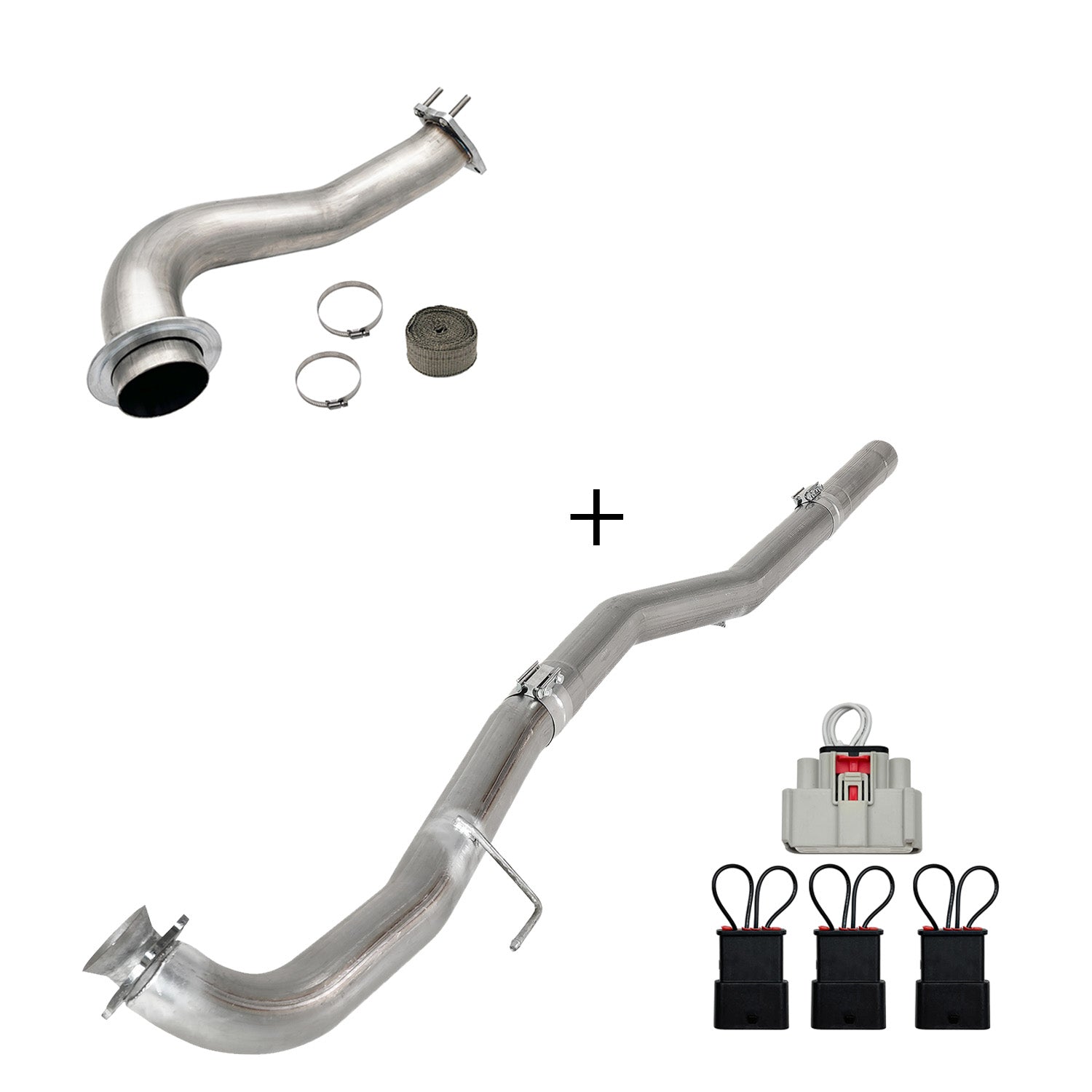 TruckTok 2017-2023 6.6L Duramax L5P DPF/CCV/EGR Delete & Downpipe w/Can Bus kit