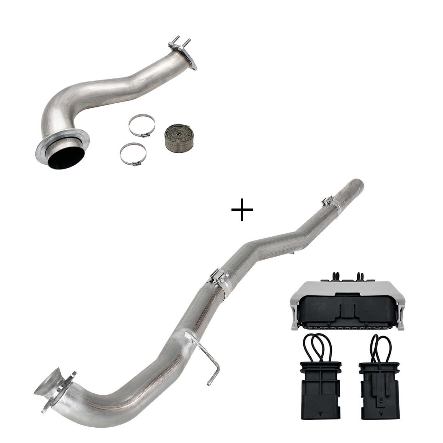 TruckTok 2017-2023 6.6L Duramax L5P DPF/CCV/EGR Delete & Downpipe w/Can Bus kit