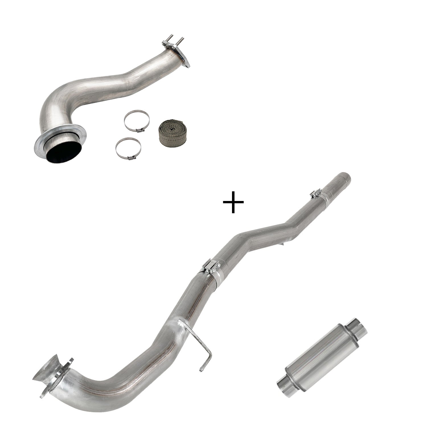TruckTok 2017-2023 6.6L Duramax L5P DPF/CCV/EGR Delete & Downpipe w/Can Bus kit