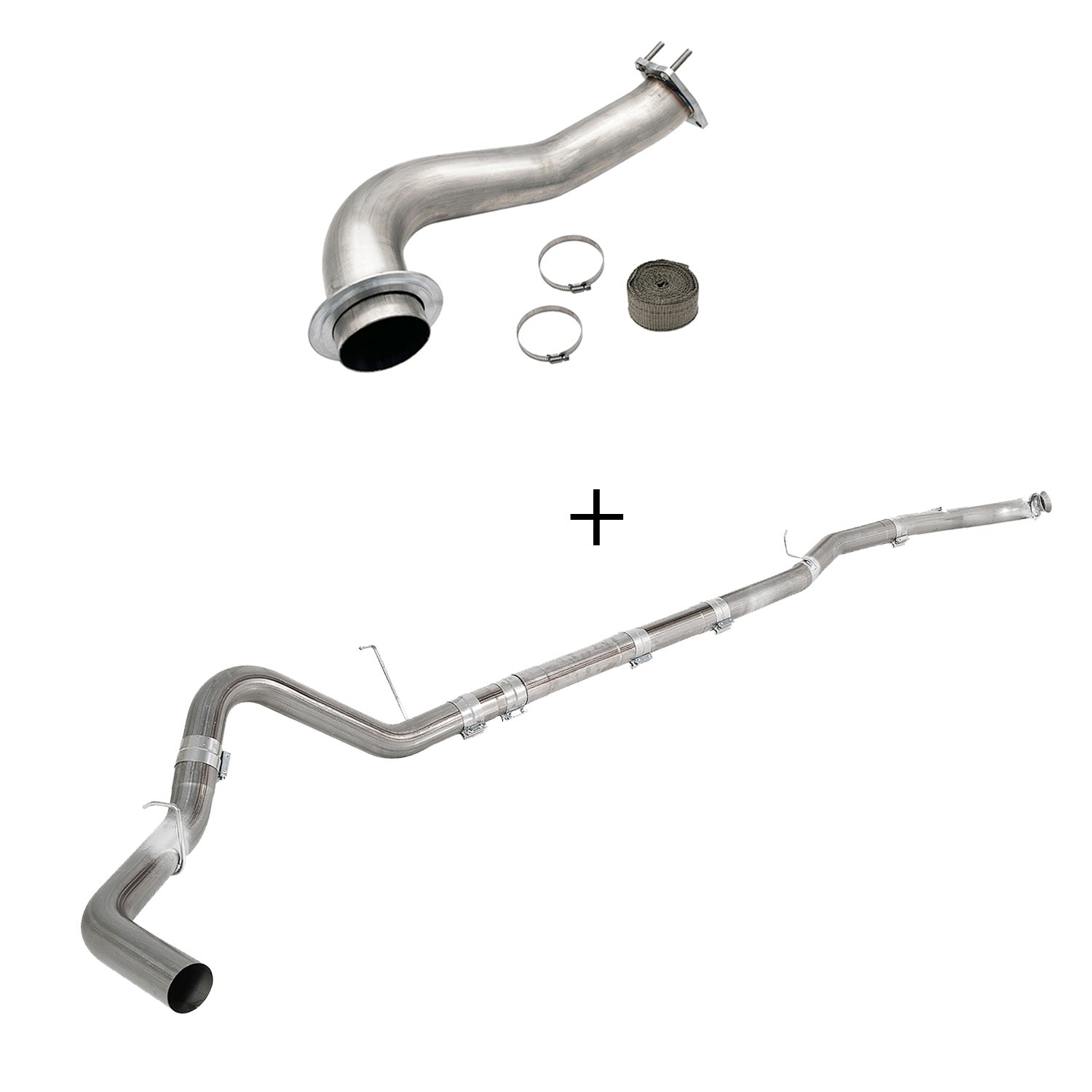 TruckTok 2017-2023 6.6L Duramax L5P DPF/CCV/EGR Delete & Downpipe w/Can Bus kit