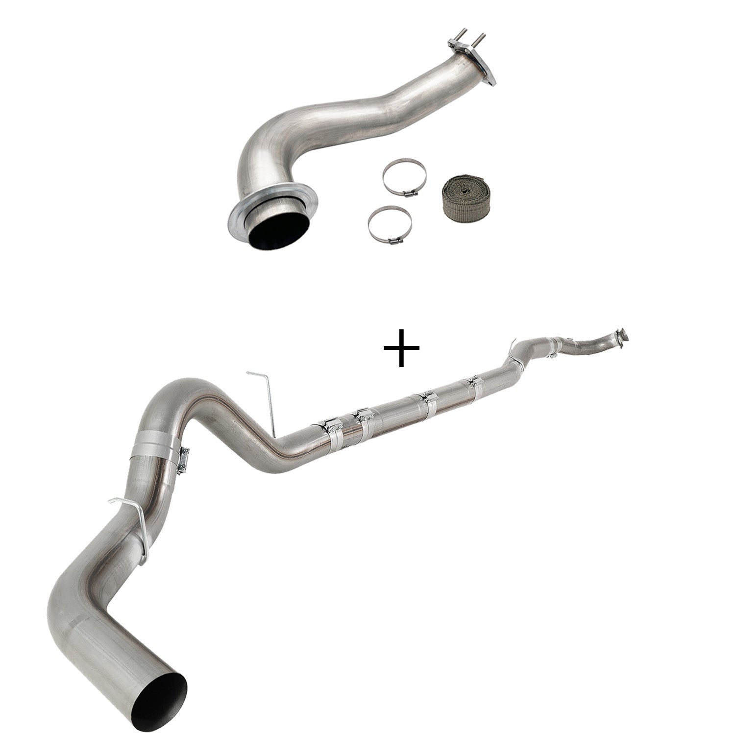 TruckTok 2017-2023 6.6L Duramax L5P DPF/CCV/EGR Delete & Downpipe w/Can Bus kit