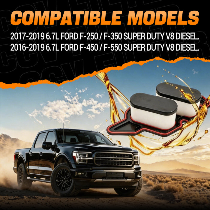 When purchasing the CCV filter, be sure to match it with your vehicle.