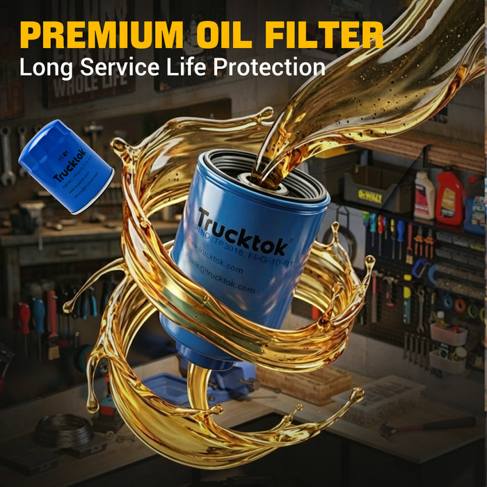 Trucktok 2001-2016 6.6L Silverado Sierra Duramax Filter Set Replaces TP3018/PF2232