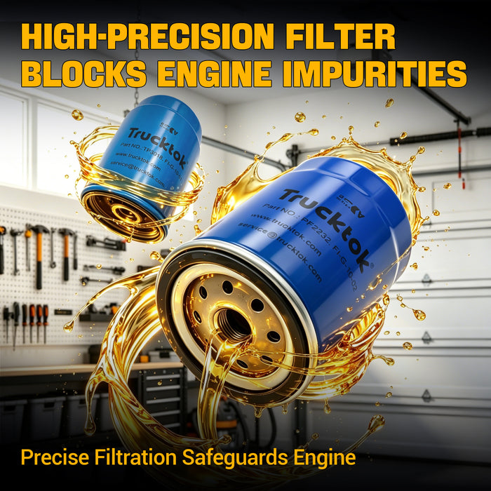 Trucktok 2014-2016 6.6L Silverado Sierra Duramax Filter Set Replaces TP3018/PF2232/A3141C/CP809