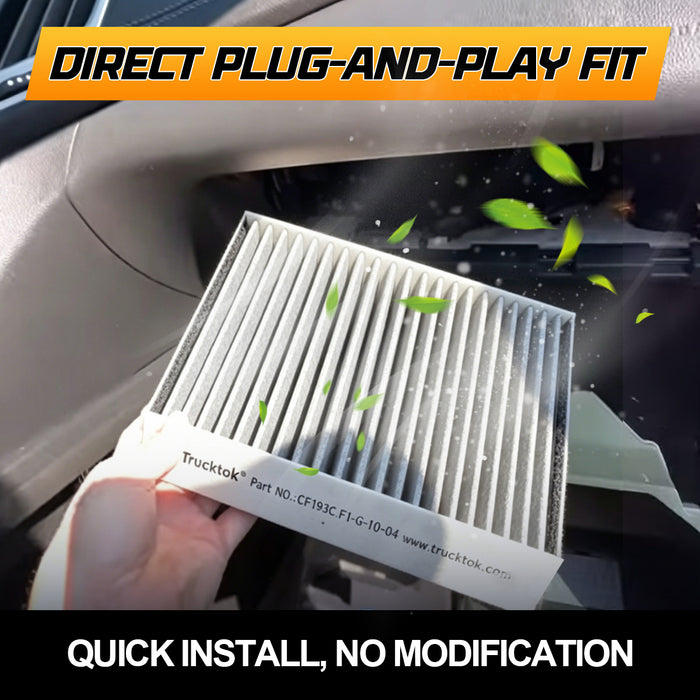 Trucktok 2007-2014 Silverado Sierra Cabin Air Filter Replaces 23101674 CF193C