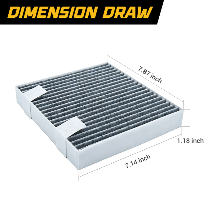 Trucktok 2007-2014 Silverado Sierra Cabin Air Filter Replaces 23101674 CF193C