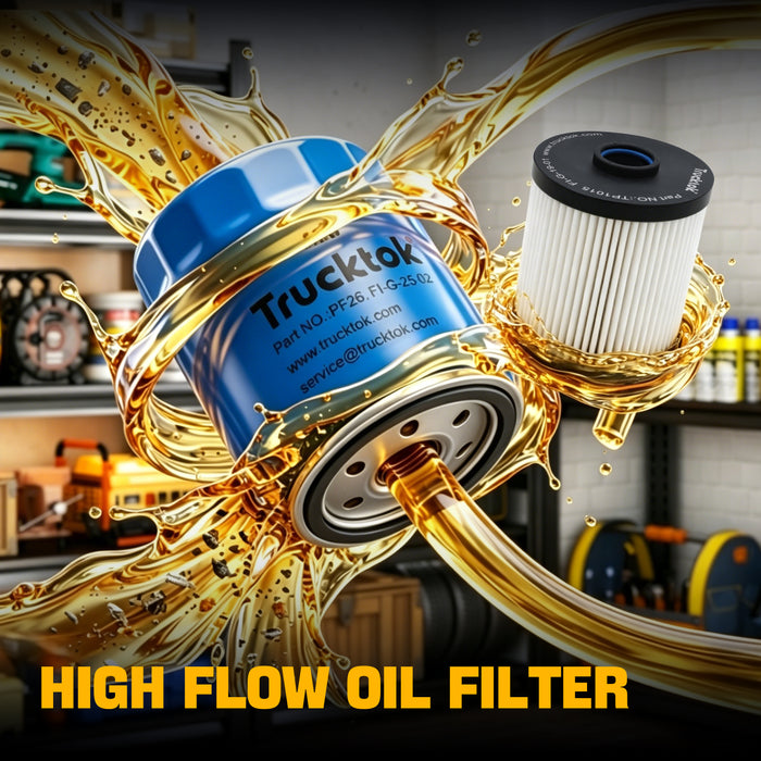 Trucktok 2020-2026 6.6L Silverado Sierra Duramax Filter Set Replaces TP1015/PF26