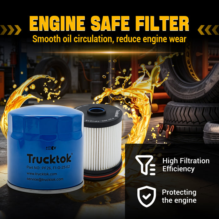 The Duramax Fuel + Oil Filter can provide better protection for the engine.