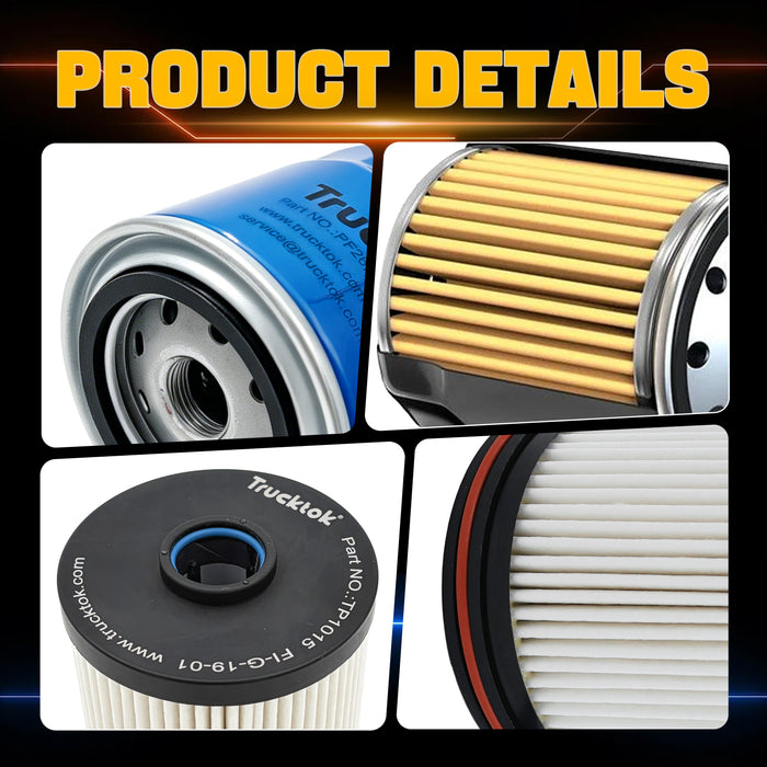 Trucktok 2020-2026 6.6L Silverado Sierra Duramax Filter Set Replaces TP1015/PF26