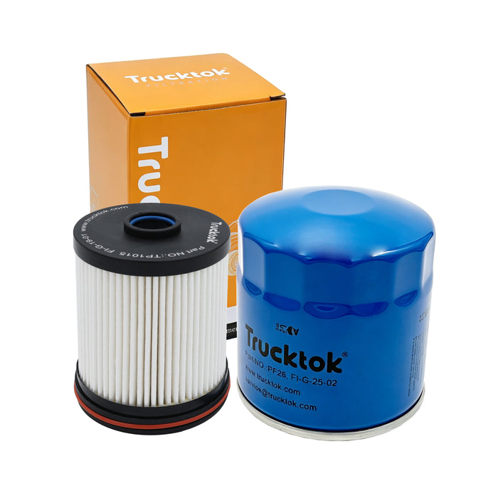 Trucktok 2020-2026 6.6L Silverado Sierra Duramax Filter Set Replaces TP1015/PF26
