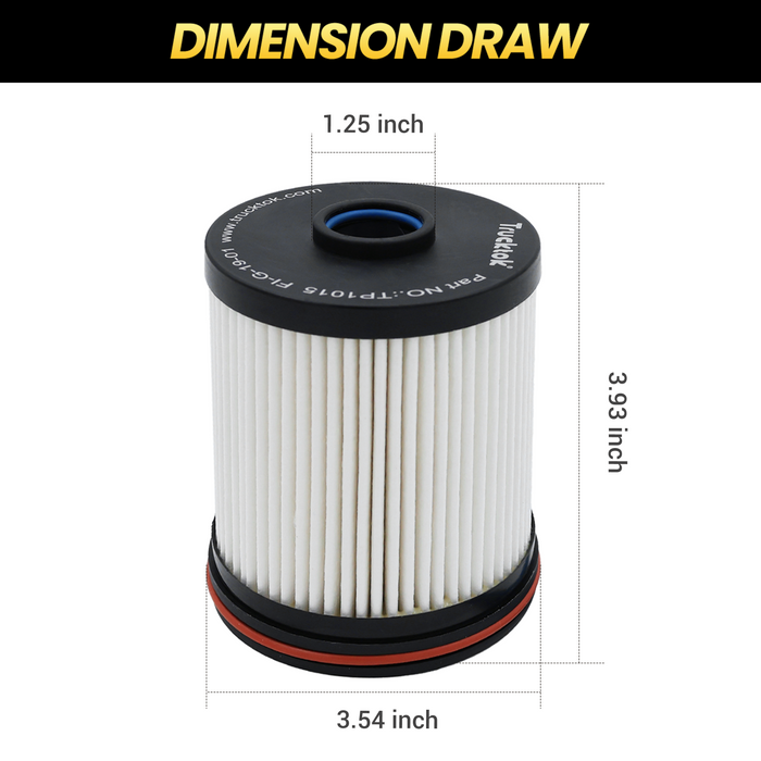 Trucktok 2017-2026 6.6L Silverado Sierra Duramax Fuel Filter Replaces TP1015