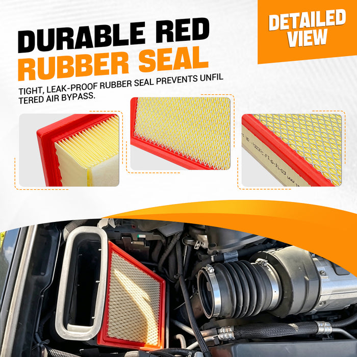 Trucktok 2017-2019 6.6L Silverado Sierra Duramax Air Filter Replaces A3231C A3257C
