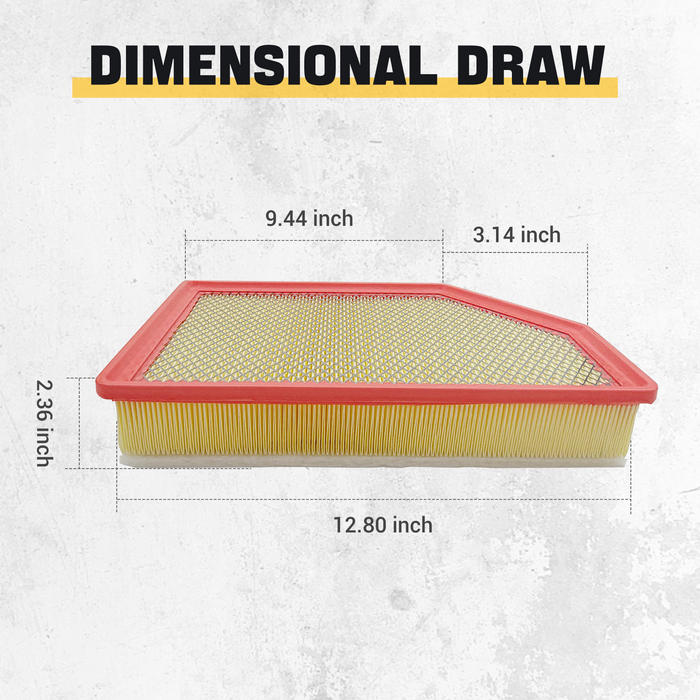 Trucktok 2020-2025 Silverado Sierra 6.6L Duramax Air Filter Replaces A3248C