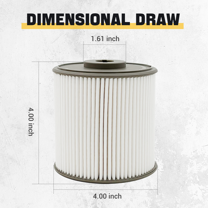 Trucktok 2019-2024 6.7L Dodge Ram Fuel Water Separator Filter Replaces 68436631AA