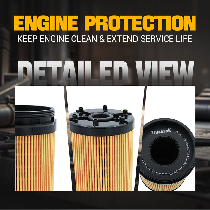 Trucktok 2025-2026 6.7L Ram Cummins Engine Oil Filter Replace 68677810AA