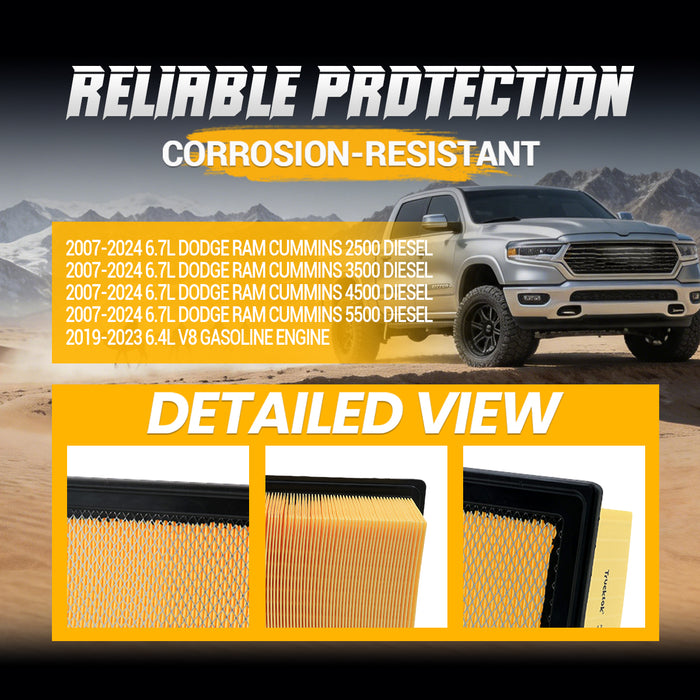 Trucktok 2007.5-2024 6.7L Dodge Ram Diesel Air Filter Replace 53034051AB
