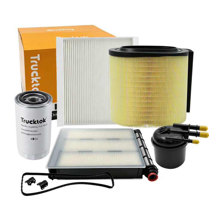 Trucktok 2003-2025 6.0L 6.4L 6.7L Ford Powerstroke Fuel, Oil & Air Filters Maintenance Kit