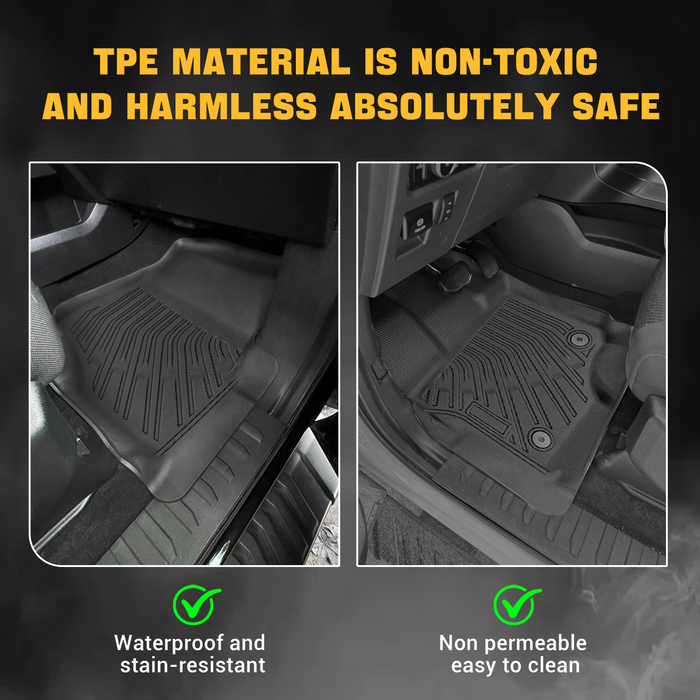 Trucktok 2015-2025 Ford F150 SuperCab All-Weather TPE Floor Mats
