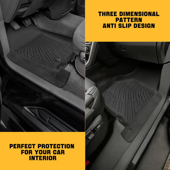 Trucktok Dodge Ram 2002-2008 1500 & 2003-2009 2500 3500 Crew Cab (Quad Cab) All-Weather Floor Mats